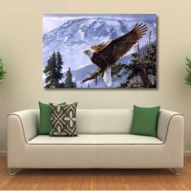 Imagem de Quadro decorativo Águia - Artístico - Paisagem - Tela em Tec