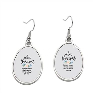 Imagem de Brinco de Terapeuta Aba - Brincos pendentes para meninas - Presente de festa de aniversário dos namorados