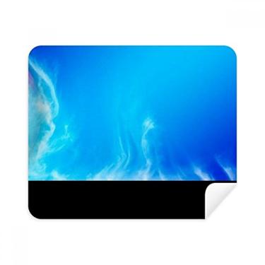 Imagem de Azul Amarelo Estrelas Escuro Céu Noite Limpador de Tela Pano de Limpeza de Tela 2 Peças Tecido de