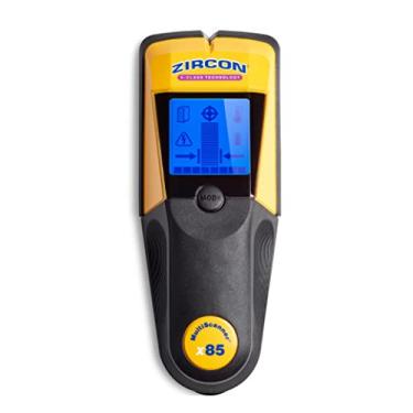 Imagem de Zircon Localizador de pinos central x85, detecção de "fio vivo" CA e scanner de parede térmico para detecção de tubos PEX preenchidos com água até 5 cm de profundidade, 72346
