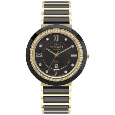 Imagem de Relógio Technos Elegance Ceramic/Saphire Feminino Preto 2015CEJ/2P