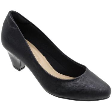 Imagem de Sapato Scarpin Modare Napa Metal Salto Grosso Feminino 