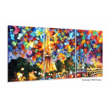 Imagem de Quadro Decorativo estilo Pintura a óleo Torre 3 peças