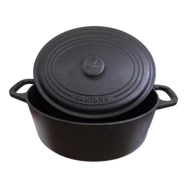 Imagem de Panela De Ferro Fundido, Caçarola Oval, 6,5 Litros
