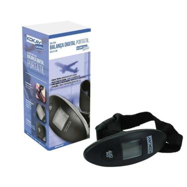 Imagem de Balanca Eletronica Portatil Digital Ate 40Kg Preta