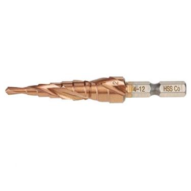 Imagem de Conjunto de brocas, passo espiral hexagonal Countersink Drill Bit Reducing Friction for Thin Iron Plate for Insulation Plate for Aluminium Material para placa de PVC (4-12 mm)