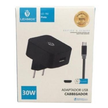 Imagem de Carregador Para Motorola 30w Fonte e Cabo V8 Micro USB