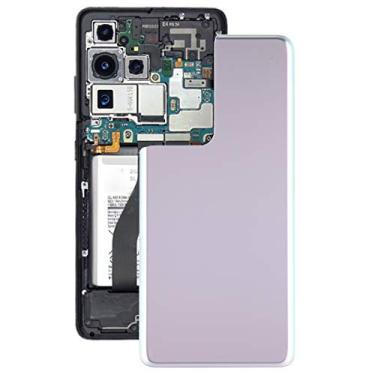 Imagem de HONGYAN Peças de substituição de telefone celular Tampa traseira da bateria para Samsung Galaxy S21 Ultra 5G Acessórios telefônicos
