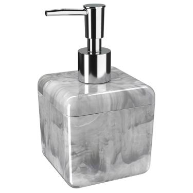 Imagem de Porta Sabonete Líquido Coza Cube 20878/0480 – Cinza/Branco