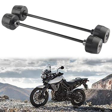 Imagem de FINMOKAL Sliders De Colisão Da Roda Do Garfo Com Ajuste Do Eixo Dianteiro Para Tiger 800 Xc Xr 11-20 Preto