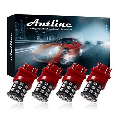 Imagem de Lâmpada de LED Antline Super Brilhante 3157 1157 7443 194 para Lâmpadas Interio de Sinal de Trava de Freio Reversa, Reversa, de Reversão,Antline 3157/3156 vermelho 3157-2835-33SMD-Red