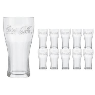 Imagem de Copo Coca-Cola Contour De Vidro 300ML Nadir Figueiredo 10Un