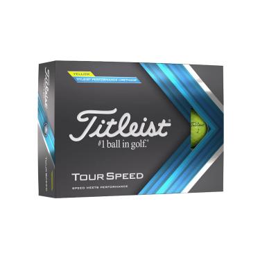 Imagem de Titleist Bolas de golfe amarelas Tour Speed (uma dúzia)