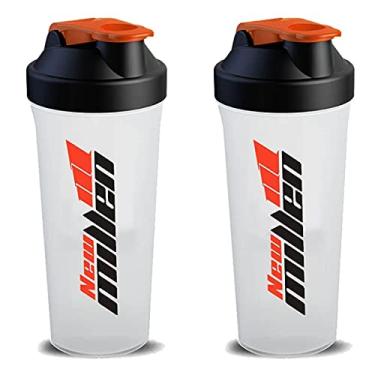 Imagem de Kit 2X Coqueteleira - 600ml Branca/Laranja - New Millen