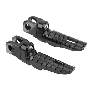Imagem de Aramox 1 par Pedaleiras Dianteiras de Motocicleta Alça Curta Pedaleiras de Processo CNC Pedaleiras de Motocicleta Descanso Dianteiro T6063 Substituição de Liga de Alumínio para CFMOTO 450SR 2022-2023 (Preto)