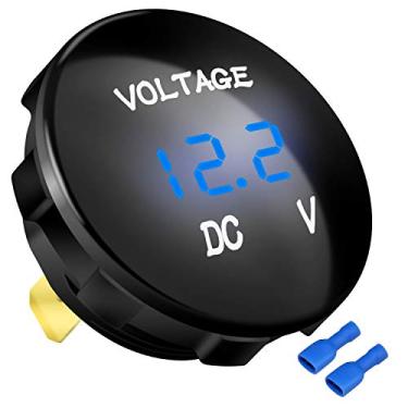 Imagem de DaierTek Medidor de voltímetro de substituição automotiva DC 12V 24V, 12 Volts, 24 Volts, 36 Volts, Medidor de tensão digital, à prova d'água, mini indicador de monitor de bateria para carro, barco