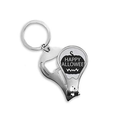 Imagem de Cortador de unhas Halloween Black Horror Pumpkin cortador abridor chaveiro tesoura