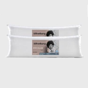 Imagem de Kit 2 Travesseiros Body Pillow Microfibra Altenburg Branco