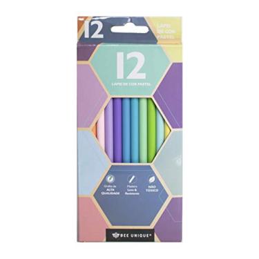 Imagem de Lápis de Cor 12 Cores Pastel Redondo Madeira, Bee Unique