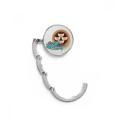 Imagem de Gancho de mesa Hong Kong Har Gow Dumplings gancho decorativo com fecho dobrável