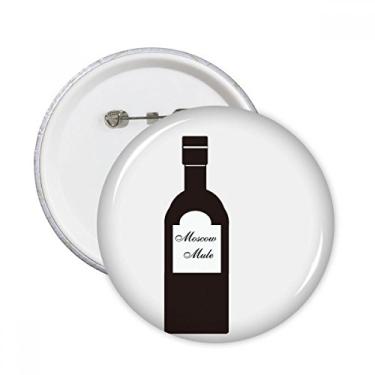 Imagem de Chave de fenda Vodka suco laranja coquetel pinos redondos distintivo decoração roupas 5 peças presente