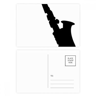 Imagem de Cartão postal Sax música clássica ouvindo novos cartões postais de aniversário enviando cartão de agradecimento