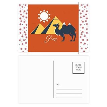 Imagem de Pirâmide do Egito com estampa de camelo esfinge de Natal, Natal, celebração, cartão postal de bênção