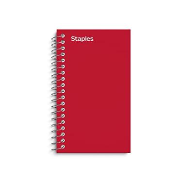 Imagem de Staples Cadernos de anotações, 7,6 x 12,7 cm, encadernado lateral (5 unidades)