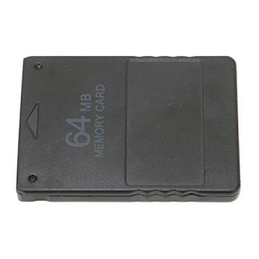 Imagem de Cartão de memória para console de jogos 2 em 1 compatível com todos os jogos PS‑2, Plug and Play, cartão de memória estável para console de jogos (64 MB)