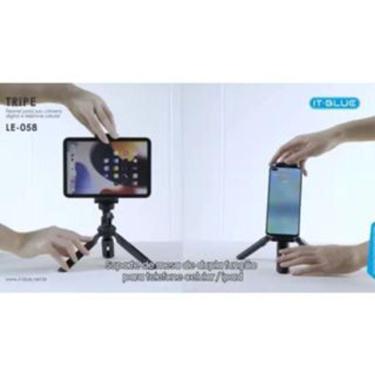 Imagem de Tripe P/ Celular Tablet Câmera Horizontal Vertical 360 Graus