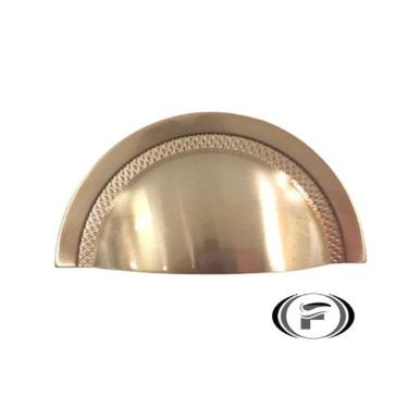 Imagem de Puxador Concha Shell 64mm Gold Escovado Zen ZP4318