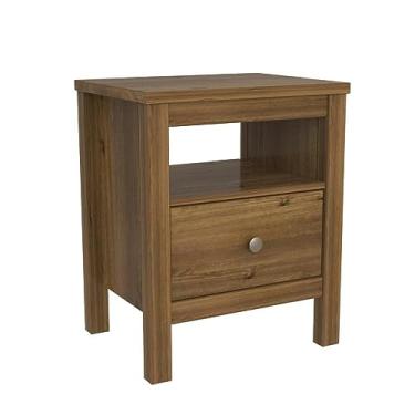 Imagem de Mesa de Cabeceira Flat Artemobili 1 Gaveta 45 cm Madeira Maciça Cor Garapa