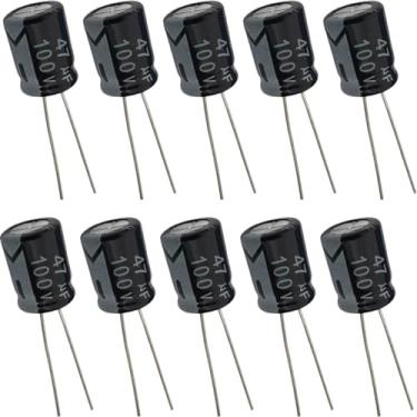 Imagem de Capacitor Eletrolítico 47uF 100V - Kit 10 Peças