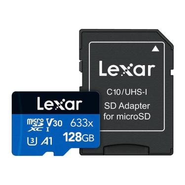 Imagem de Lexar Micro Sdxc 128Gb Cartão Memória Microsd 100Mbs E Adapt