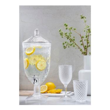 Imagem de Suqueira Dispenser 5 Litros Cristal Torneira Bebida Suco