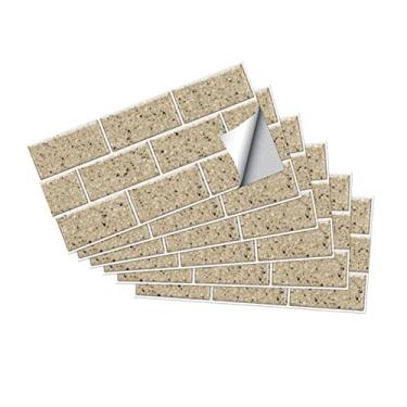Imagem de Gadpiparty Adesivos 3D 6 Folhas Adesivo de parede à prova de óleo de fogão decoração de casa guarnição de azulejo adesivos papéis de parede à prova de óleo papéis de parede úteis doméstico