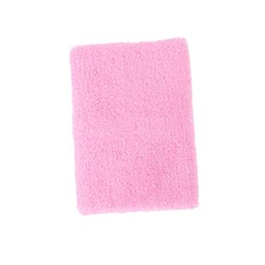 Imagem de Baluue pulseiras de jogo de futebol pulseiras atléticas pulseira de suor pulseiras de softbol pulseiras de algodão faixas de pulso esportivas solteiro faixa de suor cara rosa