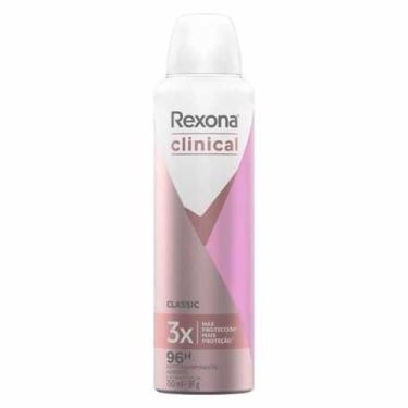 Imagem de Desodorante Antitranspirante Aerossol Rexona Clinical Classic Feminino