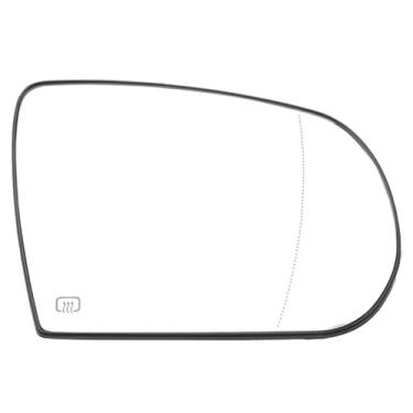 Imagem de KACEPAR Vidro retrovisor com placa de suporte aquecida, substituição de vidro do espelho aquecido do lado do passageiro, 2014-2020, compatível com Jeep Cherokee 2.0L L4 2.4L L4 3.2L V6 Compass 2.4L