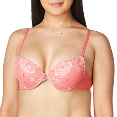 Imagem de Maidenform Sutiã push-up Love The Lift Plunge, Begônia rosa com pêssego suave