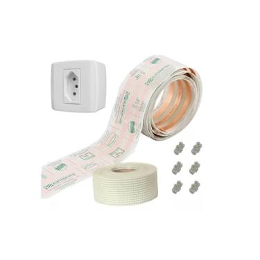 Imagem de Kit Fita Elétrica 3 Pistas - 6 Metros Eletrofita 15a Tomada