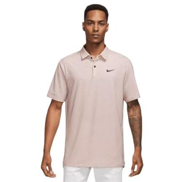 Imagem de Nike Camisa polo masculina de golfe Dri-Fit Tour, Oxford rosa, G