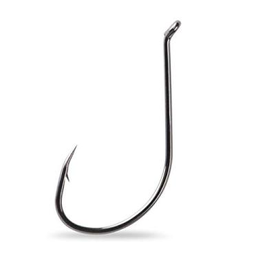Imagem de Mustad Select 1X Anzol Finesse (pacote com 10), preto/níquel, tamanho 2/0