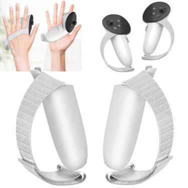 Imagem de Compatível com kit de substituição da tampa da bateria do pacote de acessórios Meta 3, alças de junta ajustáveis ​​do controlador VR, substituição da tampa da bateria VR para controlador Meta Quest 3/
