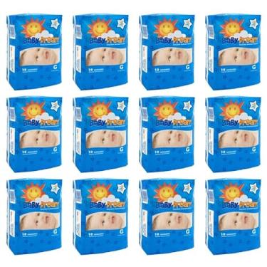 Imagem de FRALDA DESCARTÁVEL HIGIÊNICA BABY DREAM - Tamanho "G" - 01 Fardo - 10 Pacotes - 120 Fraldas