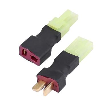 Imagem de BORDSTRACT 2 Pcs T Plug Macho Fêmea para Mini Fêmea Adaptador de Conector Macho, Acessório RC de Alta Corrente para Drones de Corrida e Aplicações de Energia