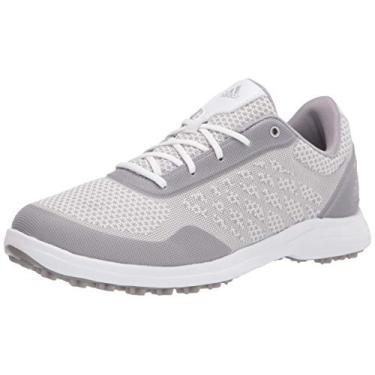 Imagem de adidas Sapato de golfe feminino Fx4061, Ftwr branco/cinza glorial/prata metálico, 6.5