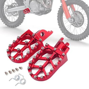 Imagem de IUVWISN Pedais de pedal de motocicleta Dirt Bike, pedal de descanso de pé mais largo CNC para CRF250L 12-21 CRF300L 21-23 CRF250R 04-23 CRF450R 02-23 CRF150R 07-23 CRF 250X 450X 450RL CR 125 2 50