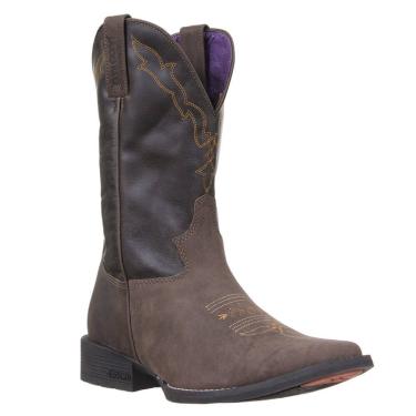 Imagem de Bota Feminina Bico Quadrado Café Jácomo 36918