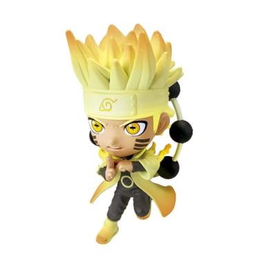 Imagem de Boneco do anime Naruto Uzumaki do Bandai do Mestres Chibi | 8 cm de mercadoria de anime Naruto brinquedo em pose de ação | Mini estatueta em caixa com janela | Figuras colecionáveis Naruto Bandai são ótimos presentes de anime